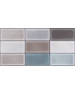 Ege tile carina - dekorcsempe (kék/barna mix, 30x60cm, 1,08m2)