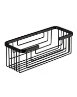 GEDY PIRENEI - zuhanypolc (fekete) A pirenei termékcsalád része anyaga: rozsdamentes acél matt fekete kivitel fúrással rögzíthető