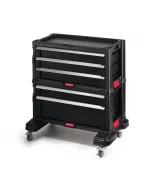 16 kivehető szerszám tároló bővíthető kialakítás egyszerűen mozgatható magas minőségű mérete: 56,2x28,9x50,2 cm maximális t