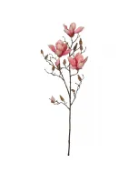 Mica decorations - selyemvirág (magnólia, rózsaszín, 88cm)