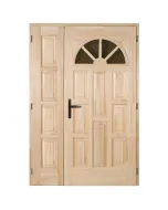 Hőszigetelt, domborított reflexiós üveg 68 mm-es hossztoldott, rétegragasztott borovi fenyő 5 pontos euro elzett zárszerkezet f4 ajt�