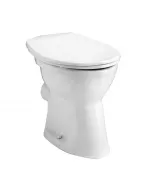 ALFÖLDI BÁZIS - laposöblítésű hátsó kifolyású WC (Clean Flush) Kerámia wc-csésze Álló telepítési mód hátsó kifolyású laposöblítésű wc-ülőke nélkül