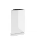 A belluno konyhabútor család része mérete: 80 x 45 x 1,6 cm fehér, magasfényű front matt fekete, fém fogantyúkkal