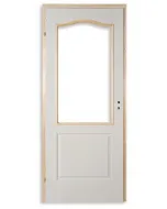 Beltéri ajtó dusa 90 x 210 cm-es falnyíláshoz 12cm-es pallótokkal balos nyílásirány félig-üvegezhető kialakítás mintanyomott f