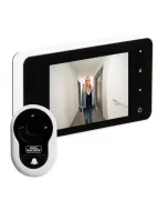 38-110 mm-es ajtóvastagságig egyszerű, beltéri beépítés tiszta, éles kép, kevés fény esetén is 105°-os látószög képmegjele