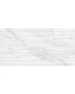 Carrara onda 3d - dekorcsempe (fehér, 25x50cm, 1,25m2)