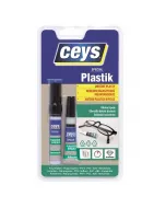 Ideális gyors munkákhoz ellenáll a nedvességnek és az idő múlásának nehezen ragasztható műanyagokhoz