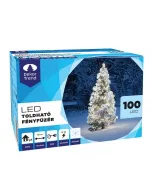 DEKORTREND - kültéri kontakt fényfüzér (100 LED-es, hidegfehér, 10m) Energiatakarékos led-technológia kül- és beltéri használatra 100 db led-del hossza: 10 m toldható