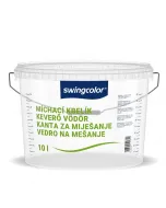 A 10 literes swingcolor keverő vödör praktikus segítség festékek és lakkok előkészítéséhez strapabíró műanyagból készül
