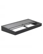 Időjárásálló horganyzott, porszórt acéllemezből készült 8 mm-es duplafalú polikarbonát csúszópanelek a növények hatékony fa