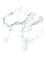 Hexagon marmor - greslap (fehér, 21,5x25cm, 0,69m2)