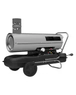 Dieselheizer 20 indirekt dízel hőlégfúvó 20 kw fűtőteljesítménnyel légszállítás: 400 m³/h, üzemanyag-fogyasztás: 1,6 kg/h, �