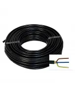 Nyy-j 3x1,5 mm² földkábel ipari és háztartási hálózatok kiépítéséhez közvetlenül talajba telepíthető száraz, nedves és viz