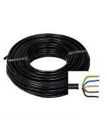 Nyy-j 5x1,5 mm² földkábel ipari és háztartási hálózatok kiépítéséhez közvetlenül talajba telepíthető száraz, nedves és viz