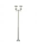 STARLUX SILVER STAR - kültéri állólámpa (2xE27, 220cm) 2 x max. 60 w-os e27-es foglalat ip44-es védettség