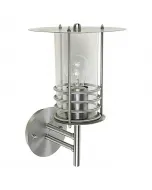 STARLUX SILVER STAR - kültéri falilámpa (1xE27, felfelé) 1 x max. 60 w-os e27-es foglalat ip44-es védettség