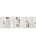 Falicsempe perla white, növénymintás dekorlap fényes, cementhatású felület modern terekhez Élcsiszolt kivitel, precíz illesztéssel