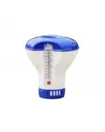 Malibu úszó vegyszeradagoló – egyenletes vegyszeradagolás a tiszta vízért beépített hőmérő a vízhőmérséklet folyamatos elle