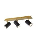 Trio spotlámpa 3 x max. 35 w-os gu10-es foglalattal ip20-as védettség modern stílus pozicionálható stílusos, matt fekete és arany