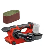 Einhell akkus szalagcsiszoló tp‑bs 18/457 li bl szénkefementes motorral szerszám nélküli csiszolószalag‑csere softgrip fő- és s