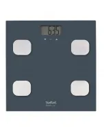 Tefal személymérleg bm2520v0 digitális kivitelben mérési kapacitás: 150 kg nagyméretű lcd kijelző edzett üveg mérőfelület 8 fel