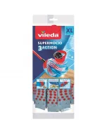 VILEDA SUPERMOCIO 3ACTION - gyorsfelmosófej Mikroszálas alapanyag hatékony koszeltávolítás kiváló nedvszívó képesség