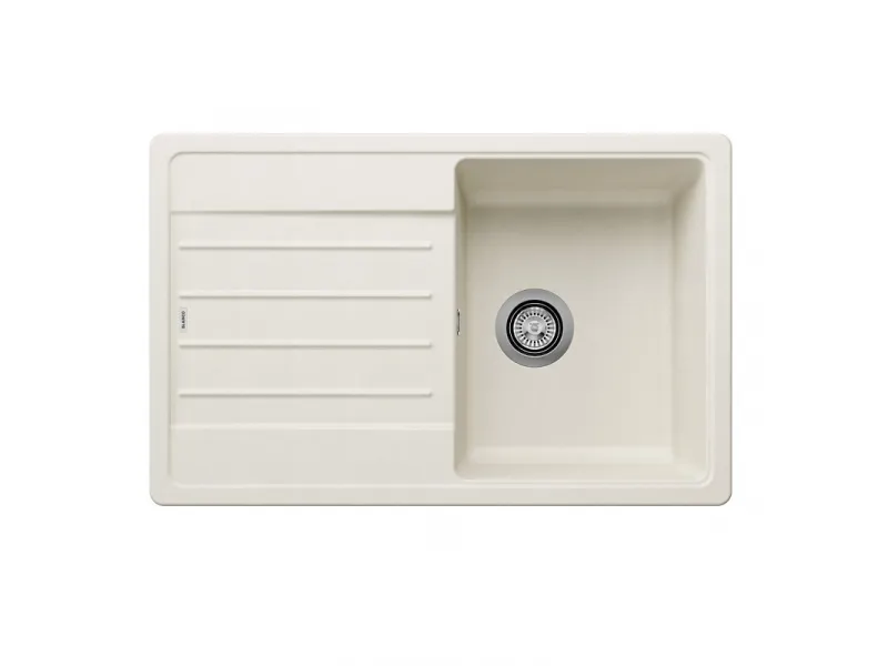 Fregadero BLANCO LEGRA 45 S De Silgranit - Color Blanco Suave, Montaje Desde Arriba | Para Mueble De 45 Cm | Gran Lavabo Y Escurridor