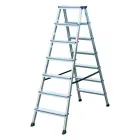 Széles lépcsőfokok fokok száma: 2 x 7 max. terhelhetőség: 150 kg max. munkamagasság: 3,05 m anyaga: alumínium