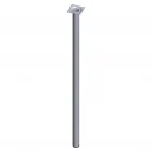 Anyaga: acél Átmérő: 30 mm max. teherbírás: 50 kg/láb max. teherbírás talpcsavarral: 30 kg/láb egyszerű telepítés csavaros rö