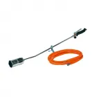 Kültéri használatra Égő átmérője: 57 mm cső hossza: 60 cm tömlő hossza: 5 m (g2xg⅜l) gázfogyasztás: 2500 g/óra 2 bar ergon