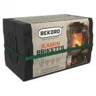 Rekord barnaszén brikett Összetétel: barnaszén fűtőérték: 16,6-19,1 mj/kg 10 kg