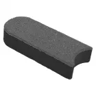 Anyagában színezett beton 4,5 cm vastag antracitszínű Íves kapcsolódás anyagszükséglet: 4,5 db/fm