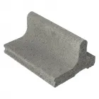 Anyagában színezett beton 12 cm magas szürke színű egyenes kapcsolódás anyagszükséglet: 4 db/fm