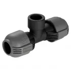Gardena belső menetes t-elem 25 mm × 3/4 mérettel leeresztőszelep csővezetékbe építéséhez quick & easy gyorscsatlakozó rendszer 
