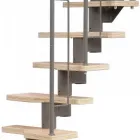 Lépcsőfokok magassága: 18,5-22,5 cm Épületszint magassága: max. 292 cm (12 lépcsőfok)  egyenes alakú az 1/4 fordulóig Öntart�