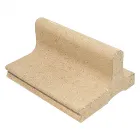 Anyagában színezett beton 12 cm magas mediteran színű egyenes kapcsolódás anyagszükséglet: 4 db/fm