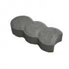 Anyagában színezett beton 4,5 cm vastag szürke színű Íves kapcsolódás anyagszükséglet: 4,5 db/fm