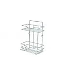 2 szintes krómozott 25 x 14 x 35,5 cm minőségi alapanyagból könnyen tisztítható