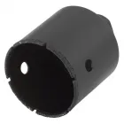 Fürdőszobai csempébe wolfcraft márkájú sarokcsiszolóval precíz kivágások készíthetők54 mm átmérővel pontos lyukfúrás való