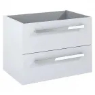 Mérete: 71,6 x 46 x 52 cm csillapított záródású, kétfiókos kivitel magasfényű, fehér színű rögzítés módja: fali előre ö