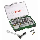 Bosch - racsnis dugókulcs- és bitkészlet (27db)