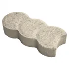 Anyagában színezett beton 4,5 cm vastag fehér színű Íves kapcsolódás anyagszükséglet: 4,5 db/fm