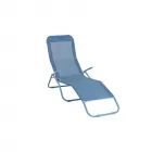 Sunfun marissa napozóágy lagúna kék színben acél vázszerkezet 137 x 59 x 104,5 cm textil fekvőfelület Összecsukható kivitel