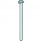 Anyaga: acél Átmérő: 60 mm max. teherbírás: 75 kg/láb nemesacél-hatású megjelenés egyszerű telepítés csavaros rögzítés