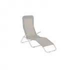 Sunfun marissa napozóágy taupe színben acél vázszerkezet 137 x 59 x 104,5 cm textil fekvőfelület Összecsukható kivitel