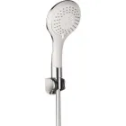 5 funkciós kézizuhany króm/fehér színű, fényes felület easy clean vízkőmentes rendszer