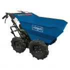 Scheppach dp 3000 4x4 motoros talicska, akár 300 kg terheléssel minidömper erős benzines motorral mechanikus billentéssel nehéz anyago