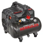 Teljesítmény: 750 w tartálykapacitás: 6 l beszívott levegő: 105 l/perc max. nyomás: 8 bar olajmentes rendkívül csendes működ�