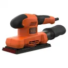 Vibrációs csiszoló nagy felületekhez erőteljes 150 w motor ergonomikus, gumi bevonatú markolat gyors csiszolópapír-csere porfogó ta