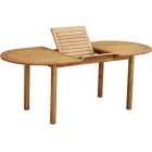 Akácia fából készült sunfun kerti asztal elegáns és időtálló választás teraszrabővíthető asztallap 150-200 cm között, rugal